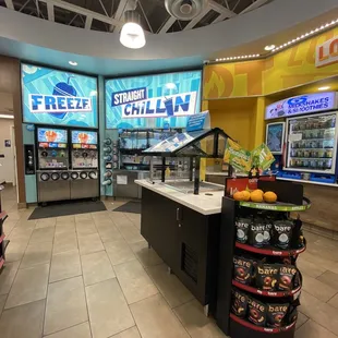 the inside of a grocery store