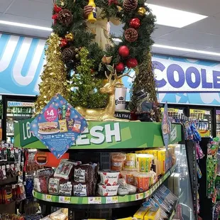 Holiday display inside AMPM