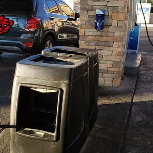 Complimentary items at gas pumps