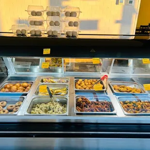 a display of donuts and pastries