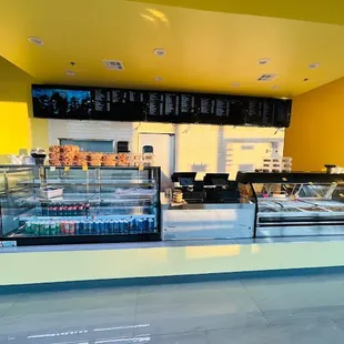 the interior of a restaurant