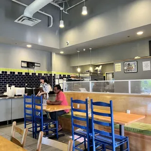 Inside of the restaurant