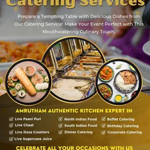 One stop Catering services for all your Occasions