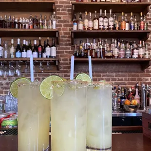 two glasses of lemonade