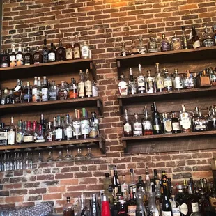 Bar back of bourbon!  Great drinks