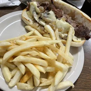 French dip and French fries
