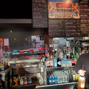 a man behind the bar