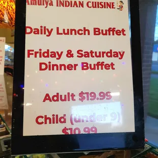 Buffet Prices