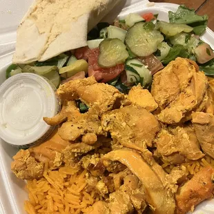 Chicken Shawarma and sides included