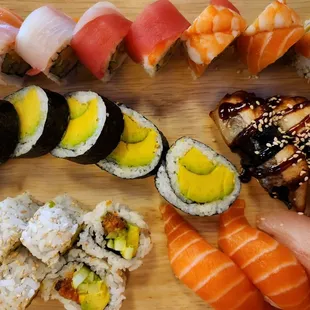 sushi and sashimi, sashimi, food, sushi