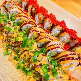 (Front to back) Sushi on the Beach, Temptation, Fire Cracker