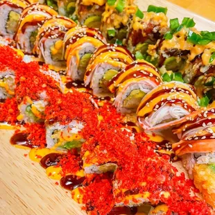 Fire Cracker, Temptation, Sushi on the Beach