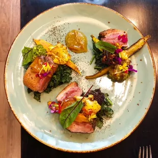 a plate of food on a table