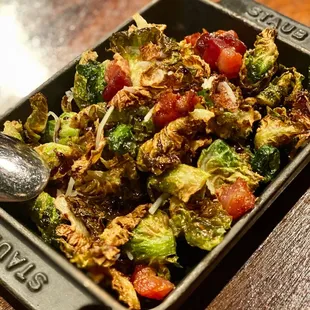 Fried Brussels sprouts