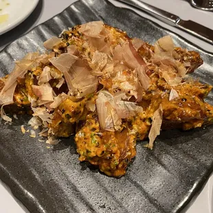 a plate of food on a table