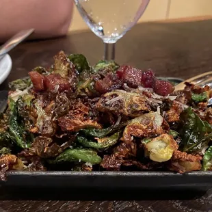 Fried Brussels sprouts