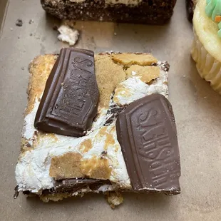 a variety of desserts in a box