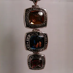 A trio of pendants, made into one.