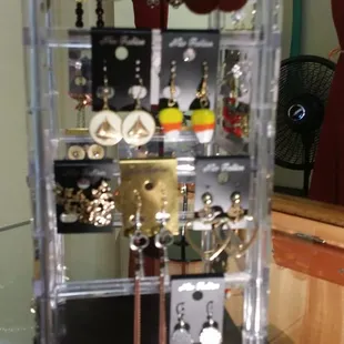 Beautiful handmade earrings, some from  vintage pcs.