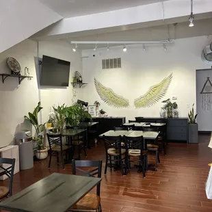 the interior of a restaurant