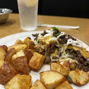Texas Steak Fajita omelette