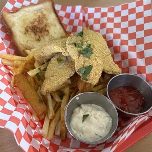 fish and chips, food