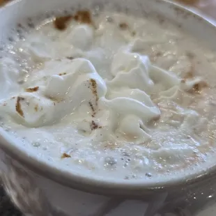 Hot cocoa with cinnamon