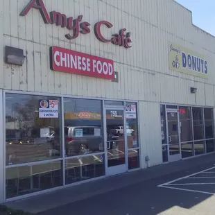 Location next to the donut shop.