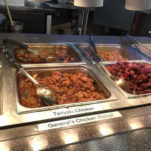 chicken wings and fried chicken, interior