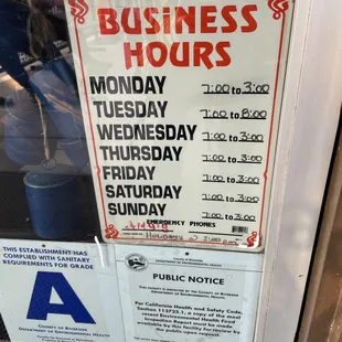 Business hours not accurate.