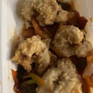 Shrimp in chili sauce
