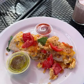 Breakfast Veggie Burrito