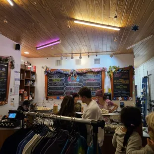 customers at the counter