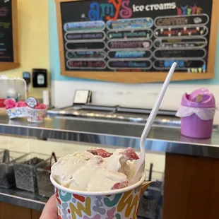 Mexican Vanilla with strawberries