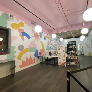 the interior of the store