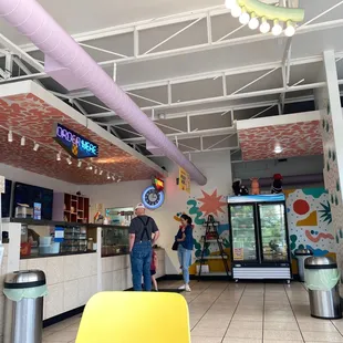 the inside of the store