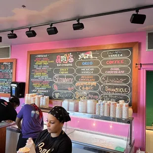 Amy&apos;s Ice Cream Menu