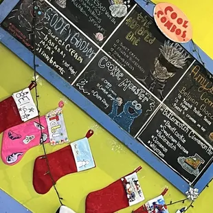 Cute specials menu!