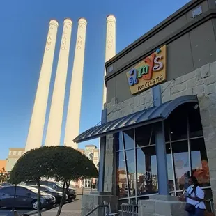 the outside of the building
