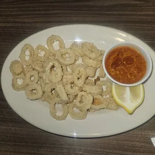 Calamari and marinara.