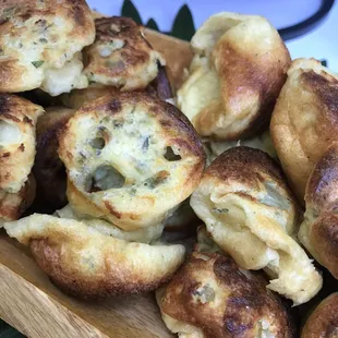 Blue cheese popovers so good