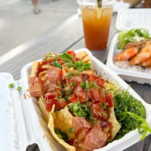 Poke Nachos (Spicy Ahi Tuna)