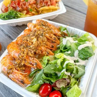 Garlic Shrimp Plate