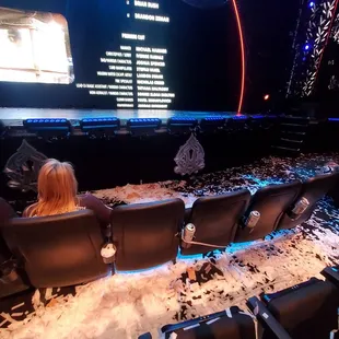 The theater is a mess after the show!