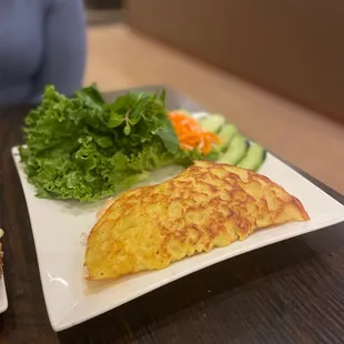 a plate of food on a table