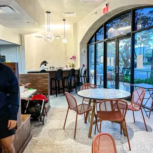 Bar and indoor seating