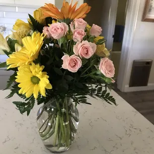 Flower arrangement from Enchanted Florist