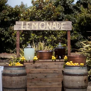 Photo credit: Brandon Wong Photography, Venue: Limoneira, Floral: Yamaguchi's, Signs: The Groom!