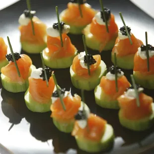 Appetizer-Salmon Cucumber Cups