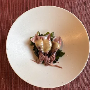 a plate of food on a table